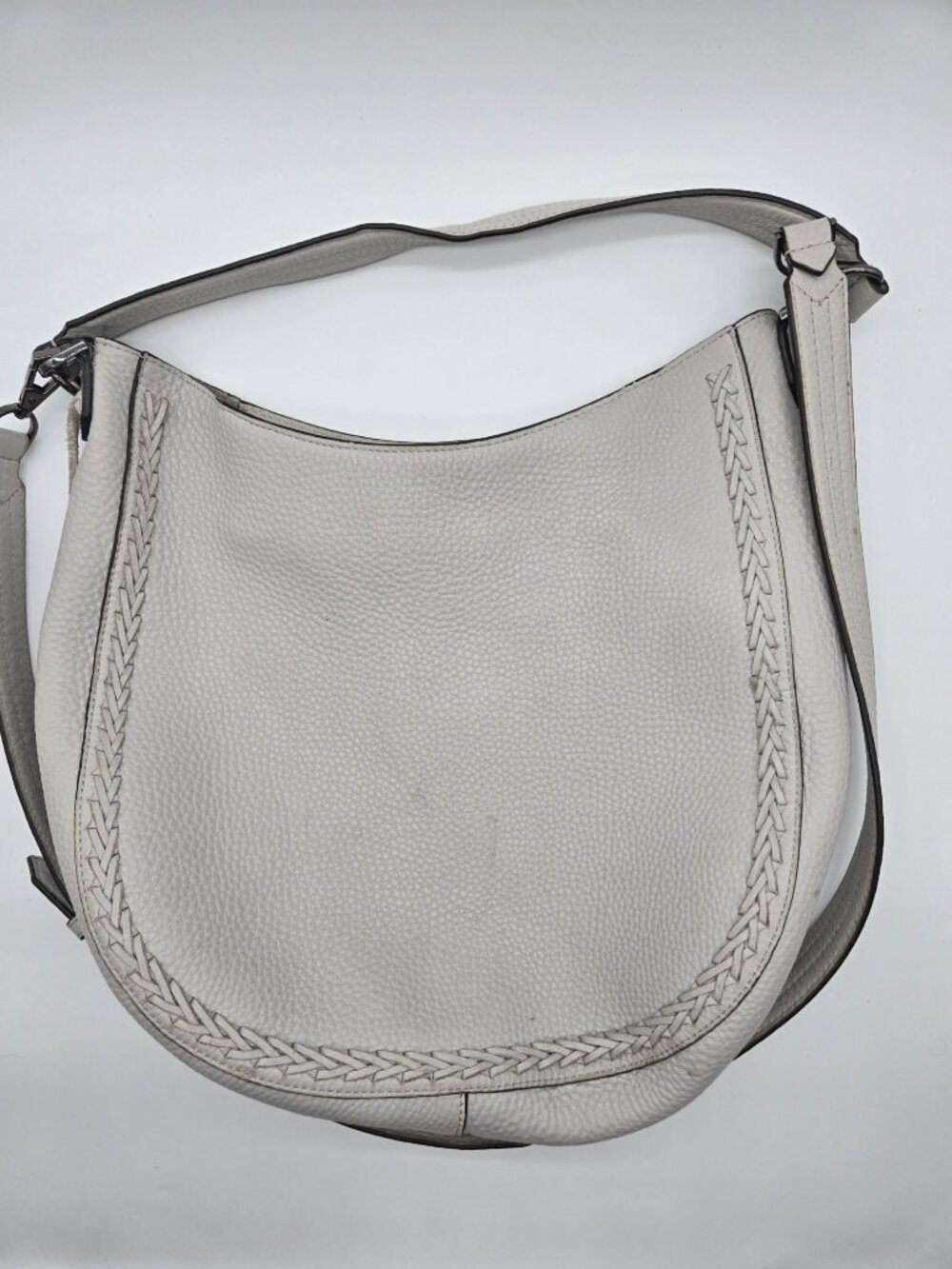 Rebecca Minkoff Unlined Convertible Whipstitch Hobo Crossbody Pebbled Leather To